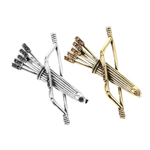 FRCOLOR 2 Stück Broschen Anstecker Mantel Brosche Anstecknadel Herren Brosche Anstecknadel Vintage Anstecknadeln Kleine Schleife Dekorativ Hat Kostümparty Niedliches Revers von FRCOLOR