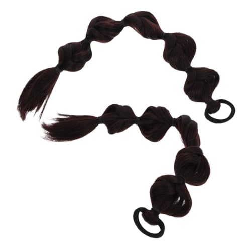 FRCOLOR 2 Stück Bubble Braids Haarverlängerungen Polyester Boxing Braids Stilvolle Frauen Lange Pferdeschwanzverlängerungen Für Zuhause Versammlungen Festivals von FRCOLOR