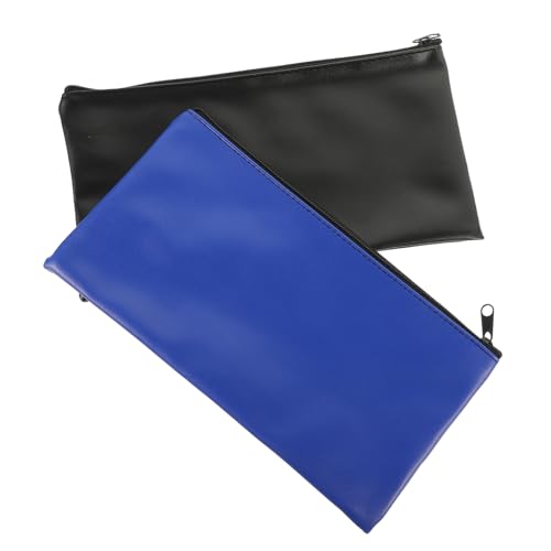 FRCOLOR 2 Stück Buggy Tasche Mit Reißverschluss Wiederverwendbare Taschen Geldbeutel Marineblau Tragbar Faltbar Gepäck Kleine Geldbeutel Für Frauen Reisebank Geldbeutel von FRCOLOR