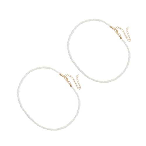 FRCOLOR 2 Stück Bunte Perlenkette Damenkette Perlenschmuck Perlenkette Perlenkette Mädchenkette Süße Halsketten Perlenkette Perlenkette Weiß FRCOLOR 2 Stück Bunte Perlenkette Damenkette Perlenschmuck Perlenkette Perlenkette Mädchenkette Süße Halsketten Perlenkette Perlenkette Weiß von FRCOLOR