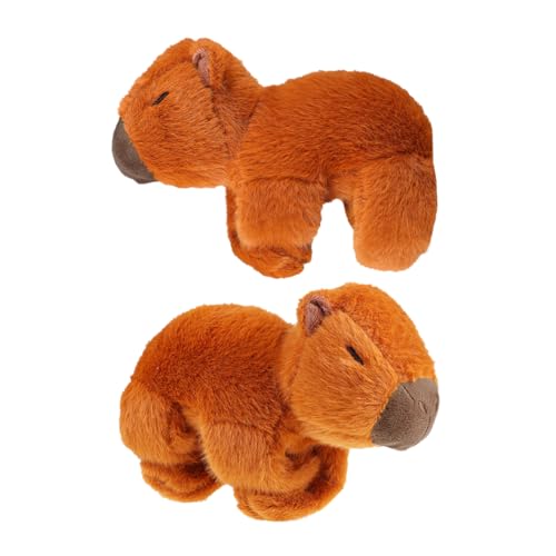 FRCOLOR 2 Stück Capybara Plüsch Slap Armband Weiches Kuscheltier Armband Niedliches Tierdesign Für Zuhause Büro Auto Komfort von FRCOLOR