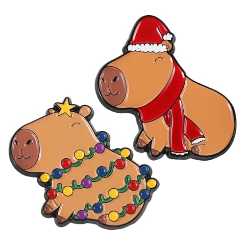 FRCOLOR 2 Lustige Broschen Metall Süße Ebene Anstecker für Mädchen Frauen für Rucksäcke Kleidung Emaille Broschen Leicht von FRCOLOR