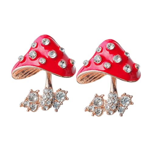 FRCOLOR 2stücke Glitzernde Pilz Broschen Niedliche Cartoon Pilz Abzeichen Legierungs-anstecker Für Hut Und Tasche Für Alltagsmode Und Geschenke von FRCOLOR
