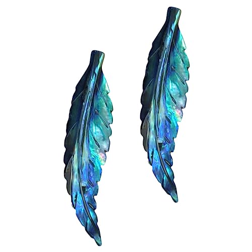 FRCOLOR 2 Stück Diy Schmuckanhänger Form von Federn für Schmuckherstellung Armbänder Langlebig Leicht zu Verbinden von FRCOLOR