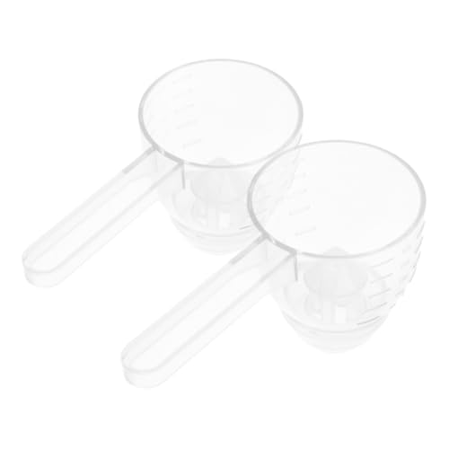 FRCOLOR 2 Stück Dosierlöffel Kleiner Trichter Für Pulver Schaufel Für Pulver Trichter Zum Befüllen Kleiner Flaschen Protein-trichter Löffel Trichter Löffel Messen Transparent Plastik von FRCOLOR