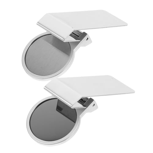 FRCOLOR 2 Stück Edelstahl Geldklammer Rundes Design Robuster Kompakter Geldclip für Männer Minimalistischer Metallhalter für Scheine und Kreditkarten Praktisches Portemonnaie-zubehör von FRCOLOR