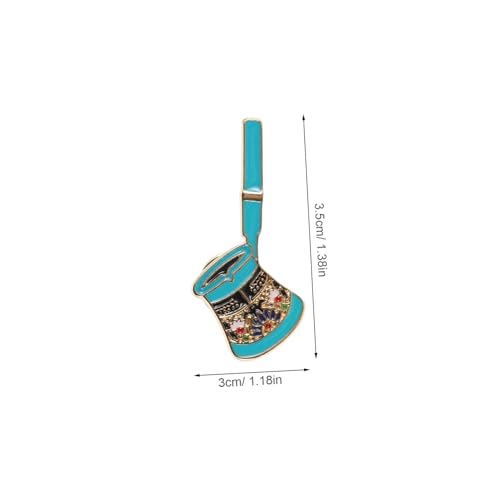 FRCOLOR 2 Stück Emaille Kaffee Broschen Lustige Anstecknadeln mit Tropfendem Öl Design Vielseitiges Accessoire für Mädchen Frauen Rucksäcke Taschen und Outfits von FRCOLOR