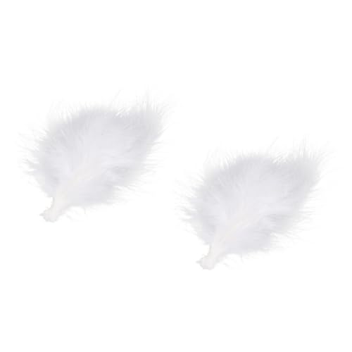 FRCOLOR 2 Stück Feder Haarspange Haarschmuck Frauen Haarnadeln Bobby-clip Knallclip Für Frauen Dame Haarnadel Haarspange Für Mädchen Haarklammern Damen Haarspange Legierung Weiß von FRCOLOR