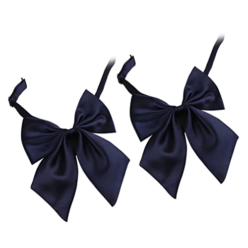 FRCOLOR 2 Stück Fliege für den Abschluss verstellbarer schultergurt brillenband verstellbar Fliegen für Männer Studenten Anzug Fliege Zubehör für Abschlussanzüge Abschluss Fliege Navy von FRCOLOR