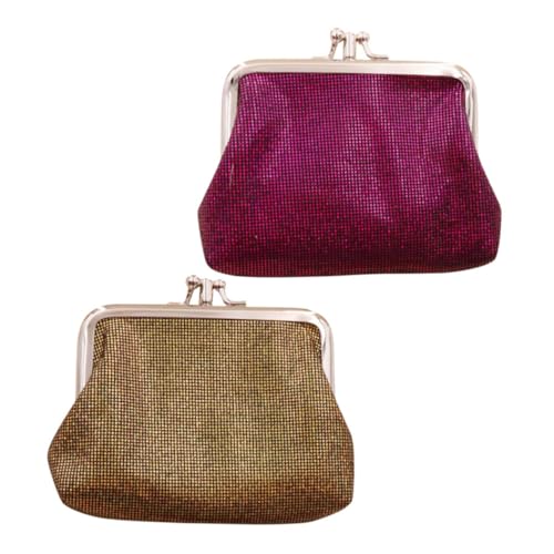 FRCOLOR 2stücke Münzbörse Klein Für Damen Aus Weichem Material Münzhalter Als Geldbörse Mit Schlüsselclip Praktische Börse Zum Aufbewahren Von Kleingeld Und Schlüsseln von FRCOLOR
