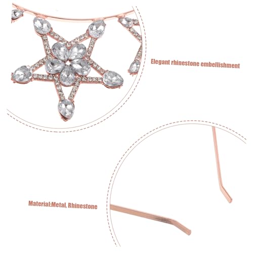 FRCOLOR 2 Stück Glitzernde Stern Tiara Haarreif mit Funkelnden Strasssteinen Teiliges für Mädchen und Damen Festlicher Haarschmuck für Geburtstag Hochzeit Party und Besondere Anlässe von FRCOLOR