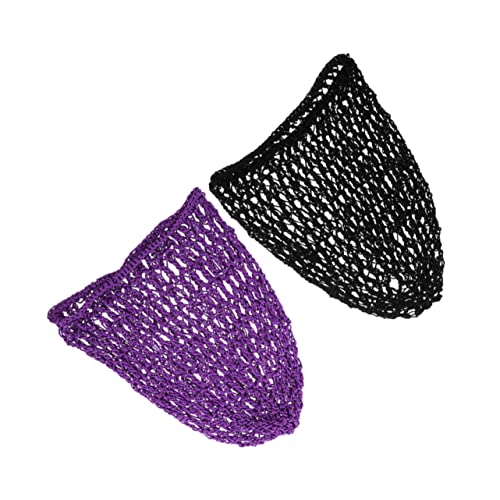 FRCOLOR 2 Stück Haarnetz Mesh Häkeln Haarnetz Hut Haarnetze Für Frauen Häkelkappe Häkelnadeln Für Haare Mädchen Hut Schlaf Stirnband Mädchen Haarpflege Abdeckung Mädchen Haarpflege von FRCOLOR