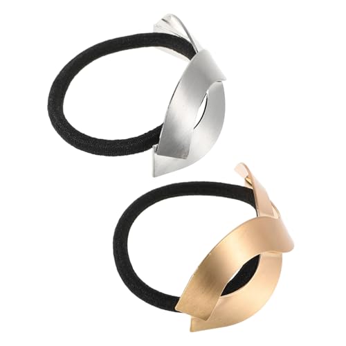 FRCOLOR Elegante Silberne Creolen Haargummis Haarbänder Für Frauen Creolen Pferdeschwanzhalter Hohe Elastizität Stilvoll FRCOLOR Elegante Silberne Creolen Haargummis Haarbänder Für Frauen Creolen Pferdeschwanzhalter Hohe Elastizität Stilvoll von FRCOLOR