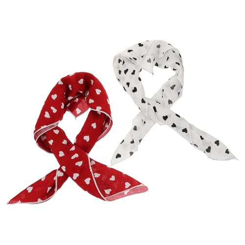 FRCOLOR 2 Stück Herzmuster Halstücher Atmungsaktive Baumwolle und Leinen Schals für Frauen Vielseitig Verwendbar als Halstuch Haarband oder Kopftuch für Freizeit und Reisen FRCOLOR 2 Stück Herzmuster Halstücher Atmungsaktive Baumwolle und Leinen Schals für Frauen Vielseitig Verwendbar als Halstuch Haarband oder Kopftuch für Freizeit und Reisen von FRCOLOR