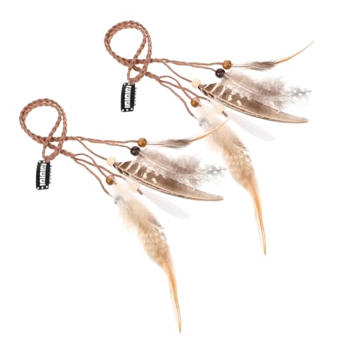 FRCOLOR 2 Stück Indianischer Federschmuck Haarclip Eleganter Vielseitiger Plume Haarschmuck für Mädchen Dekorativer Haarschmuck für Partys Festivals und Besondere Anlässe FRCOLOR 2 Stück Indianischer Federschmuck Haarclip Eleganter Vielseitiger Plume Haarschmuck für Mädchen Dekorativer Haarschmuck für Partys Festivals und Besondere Anlässe von FRCOLOR
