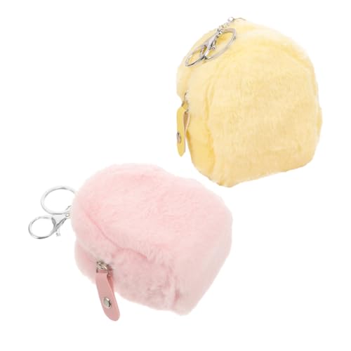 FRCOLOR 2 Stück Kawaii Plüsch Münzbeutel mit Schlüsselanhänger Niedliche Mini Geldbörse für Mädchen Weiche Kleine Tasche für Schlüssel Ohrhörer und Kleingeld Teiliges Gelb FRCOLOR 2 Stück Kawaii Plüsch Münzbeutel mit Schlüsselanhänger Niedliche Mini Geldbörse für Mädchen Weiche Kleine Tasche für Schlüssel Ohrhörer und Kleingeld Teiliges Gelb von FRCOLOR