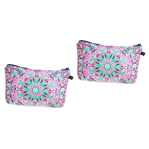 FRCOLOR 2st Kosmetiktasche Handtasche Für Damen Clutch Für Damen Aufbewahrungstasche Clutch-geldbörse Für Damen Kupplungen Für Frauen Reisetaschen-Organizer Polyester Mäppchen Bilden 3D von FRCOLOR