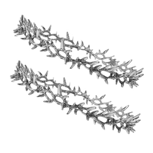 FRCOLOR 2 Stücke Vintage Krone Tiara für Frauen Metall Haarschmuck mit Blattdesign Hochzeit und Party Zubehör Langlebig und Leicht Hochzeitskrone für Braut und Blumenmädchen von FRCOLOR