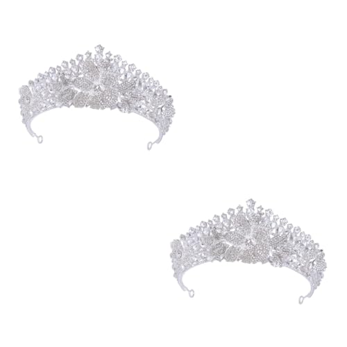 FRCOLOR 2 Stücke Phantasie Stirnband Strass Für Frauen Braut Zubehör Hochzeit Kopfschmuck Geburtstag Präsentieren von FRCOLOR