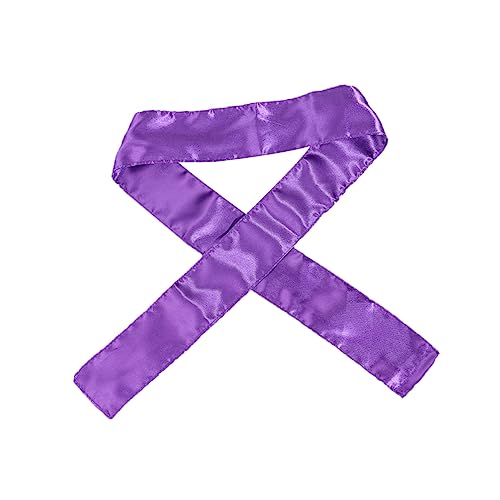 FRCOLOR 2st Band Für Spitzenfronten Haarwickel Für Frauen Kopftuch Aus Satin Haarschal Perückenkappen Perückengriffband Für Yoga Schals Für Frauen Fräulein Haarseil Violett Sport von FRCOLOR