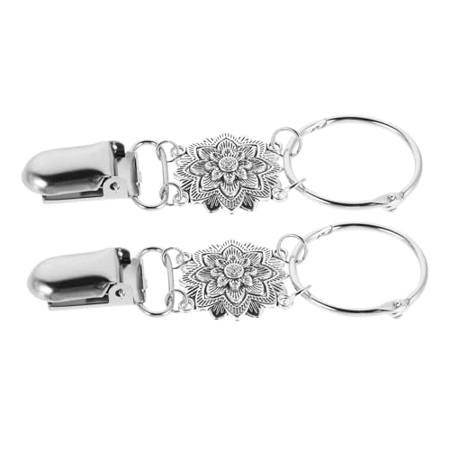 FRCOLOR 2 Stück Mehrzweck-reisehutclip Hutclip An Der Tasche Hutklammern Für Männer Hutträger Für Die Reise Reisehuthalter Hutclip Für Unterwegs Rucksackclips Für Legierung Silver von FRCOLOR