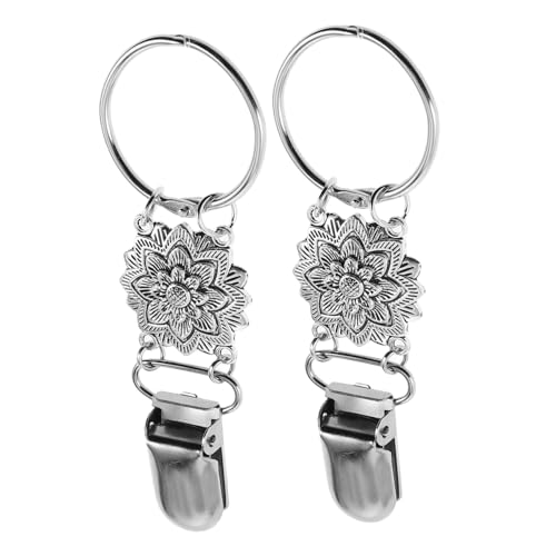 FRCOLOR 2 Stück Mehrzweck-reisehutclip Hutclips Hutclip Für Männer Und Frauen Geldbeutelhalter Hutclip An Der Tasche Taschenhaken Für Tische Hutklammer Mann Huthalter Silver Legierung von FRCOLOR