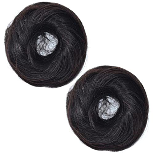 FRCOLOR 2 Stück Messy Bun-haarteile Für Frauen Haarverlängerung Einfach Zu Verwendender Synthetischer Haarknoten Seil-haarknotenhalter Für Das Tägliche Leben von FRCOLOR