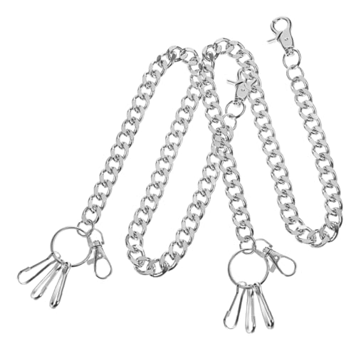 FRCOLOR 2stücke Retro Metall Hosen Kette Mit Verschluss Für Männer Und Frauen Punk Stil Brieftaschenkette Jeans Kette Dekorative von FRCOLOR