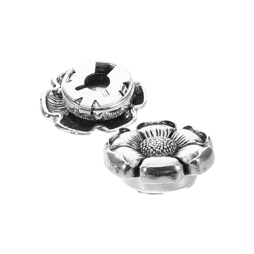 FRCOLOR 2 Stück Metall Manschettenknöpfe Für Damen Schalschnalle Ring Anzug Manschettenknöpfe Damenhemd Brosche Anstecknadeln Knopfmanschetten Knopfabdeckung Knopfabdeckungen Für von FRCOLOR