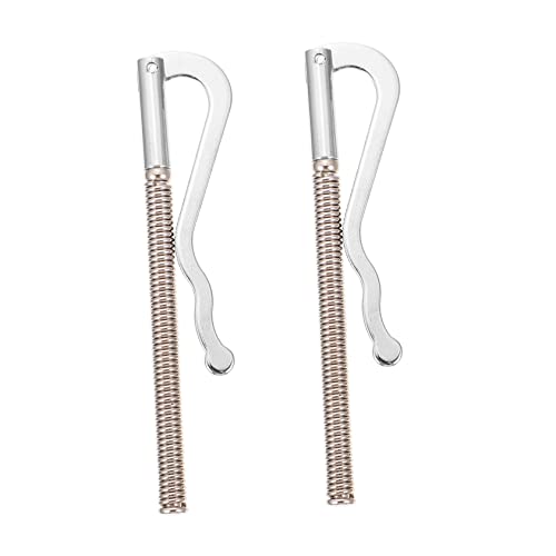 FRCOLOR 2 Stück Metall Spring Banknote Clip die Brieftasche Inhaber Geldbeutel-Organizer-Clip Geldclip Wallet Banknotenklammern Federklemme Geldhalter Legierung Silver von FRCOLOR