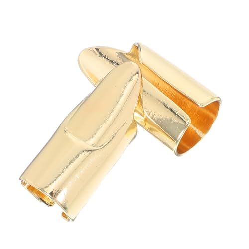 FRCOLOR 2 Stück Metallische Nagelring Spitzen Offen Verstellbar Punk Finger Schmuck Vielseitig Tragbar für Frauen Cosplay und Modische Fingernagel Dekoration von FRCOLOR