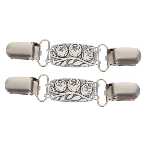 FRCOLOR 2 Stück Modebrosche Legierung Schalclip Retro Corsage Kreativer Schmuck Damen Herren Party Festival Zubehör von FRCOLOR