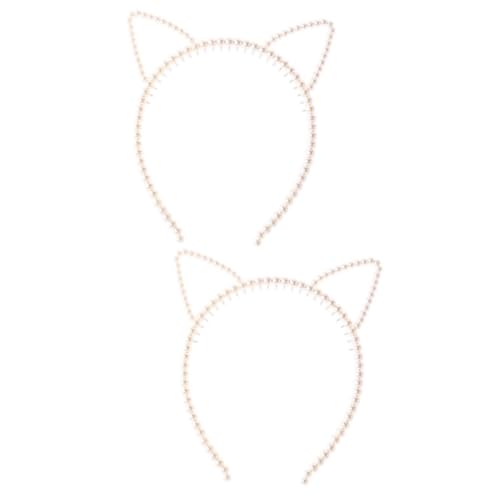 FRCOLOR 2 Stück Modischer Haarreifen Perlen Haar Accessoires Kinder Haar Accessoires Party Haarreifen Perlen Stirnband Damen Haargummis Pailletten Haarreifen Haargummis Für von FRCOLOR