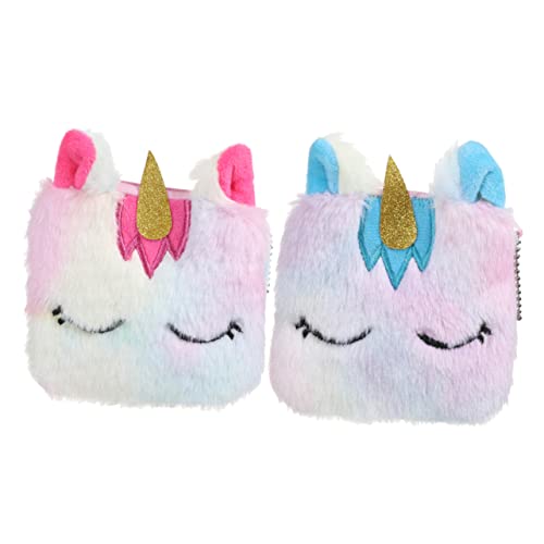 FRCOLOR 2stücke Einhorn Handtasche Münzbehälter Plüsch-geldbörse Kleine Tasche Mit Reißverschluss Für Münzen Schlüssel Und Kleinteile FRCOLOR 2stücke Einhorn Handtasche Münzbehälter Plüsch-geldbörse Kleine Tasche Mit Reißverschluss Für Münzen Schlüssel Und Kleinteile von FRCOLOR