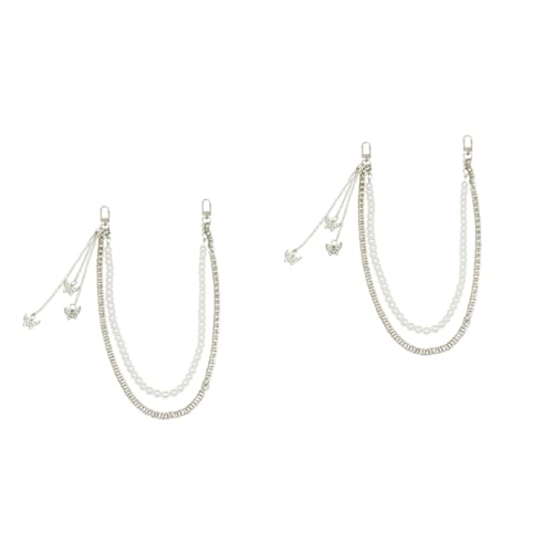 FRCOLOR 2 Stück Multifunktionale Perlen Waist Chain für Damen Kette zur Taillendekoration für Strandpartys Dates oder Lässige Anlässe Hochwertigem Metall Langlebig mit Verstell Clips FRCOLOR 2 Stück Multifunktionale Perlen Waist Chain für Damen Kette zur Taillendekoration für Strandpartys Dates oder Lässige Anlässe Hochwertigem Metall Langlebig mit Verstell Clips von FRCOLOR