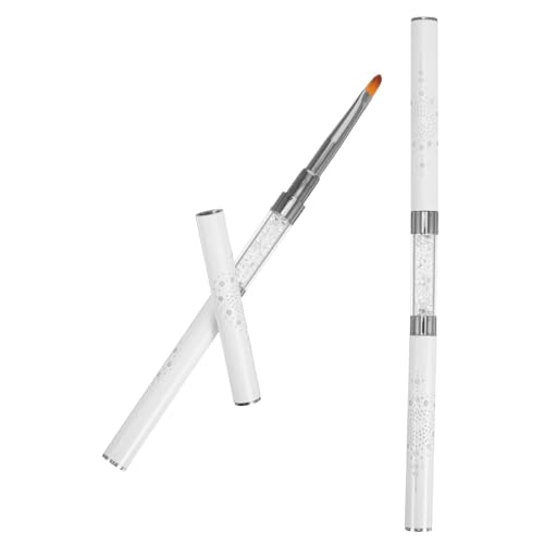 FRCOLOR 2 Stück Nailart Pinsel Doppelseitiger Liner Pinsel – Gel Nagellack Malkunst Designstift Für Linien Dünne Details – Maniküre Werkzeuge Für Frauen von FRCOLOR