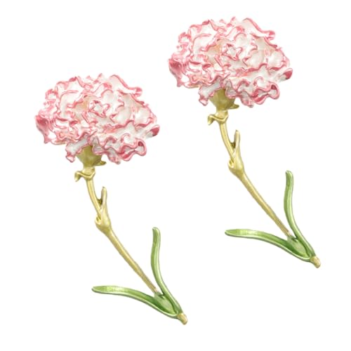 FRCOLOR 2stücke Blumenbrosche Für Strickjacken Hemden Pullovern Und Schals Wiederverwendbare Clips Ohne Beschädigung Der Kleidung Süße Accessoires Für Damen von FRCOLOR