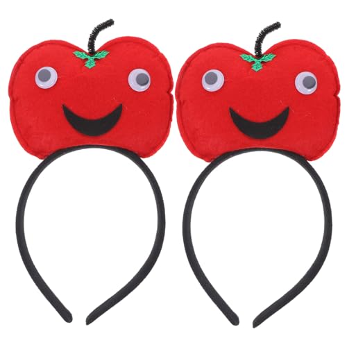 FRCOLOR 2 Stück Niedriges Gewicht Polyester Apfel Stirnband Teiliges Leichtes Halloween Karneval Haarreif Party Foto Requisiten Festliche Kopfbedeckung von FRCOLOR