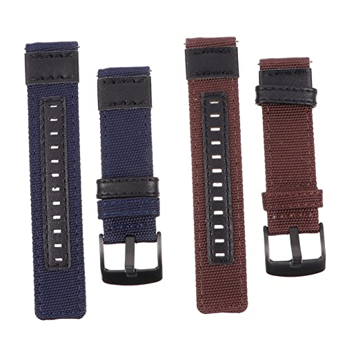 FRCOLOR 2stücke Nylon Uhrenarmbänder Ersatzarmbänder Für Smartwatch Armbänder Für Männer Und Frauen Atmungsaktiv Und Komfortabel von FRCOLOR