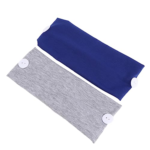 FRCOLOR 2 Stück Ohrseilhalter Stirnbänder Gesichtsbedeckung Stirnband Gesichtsbedeckung Bandana Stirnbänder Make-Up Haarband Taschentücher Für Frauen Reine Farbe Bindung von FRCOLOR