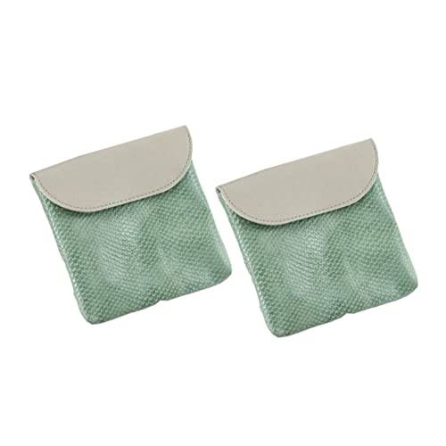 FRCOLOR 2stücke Aufbewahrungstasche Aus Pu Mit Schlangenmuster Großes Fassungsvermögen Tragbar Für Kleine Gegenstände Wie Schlüssel Und Geldscheine Einfache Und Stilvolle von FRCOLOR