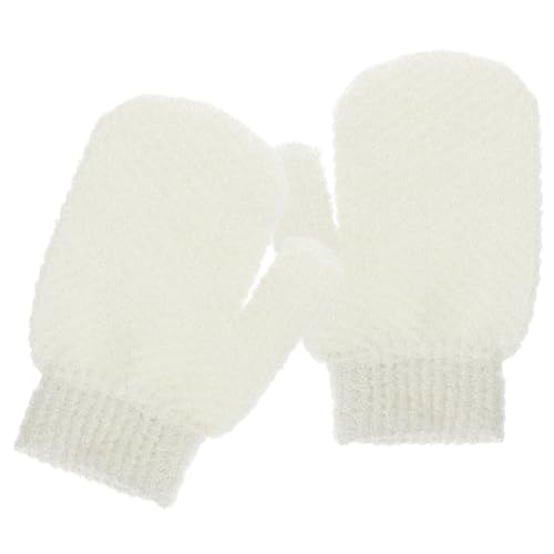FRCOLOR 2 Stück Peelinghandschuhe für Dusche Exfolierende Badetücher aus Strapazierfähigem Material für Gründliche Körperreinigung und Entspannende Wellness Erlebnisse von FRCOLOR