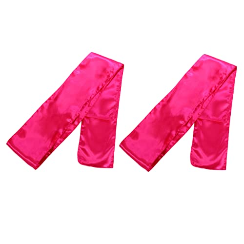 FRCOLOR 2stücke Perücken-stirnband Satin Wickelband Stirnbänder Seiden Schal Band Für Perücken Tragen Innen Außen Reisen von FRCOLOR