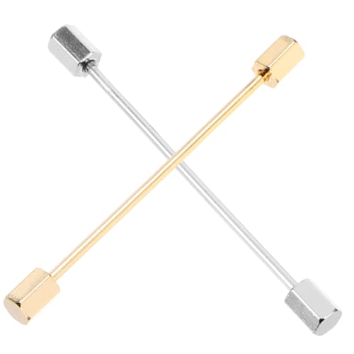 FRCOLOR 2 Stück Pin -pin -set Binden Gold Krawattenklammern Männer Für Herrenbindung Kragenkettenclips Kragenclip Kragen Bleibt Herrenkragenbrosche Modische Kragennadel Legierung FRCOLOR 2 Stück Pin -pin -set Binden Gold Krawattenklammern Männer Für Herrenbindung Kragenkettenclips Kragenclip Kragen Bleibt Herrenkragenbrosche Modische Kragennadel Legierung von FRCOLOR