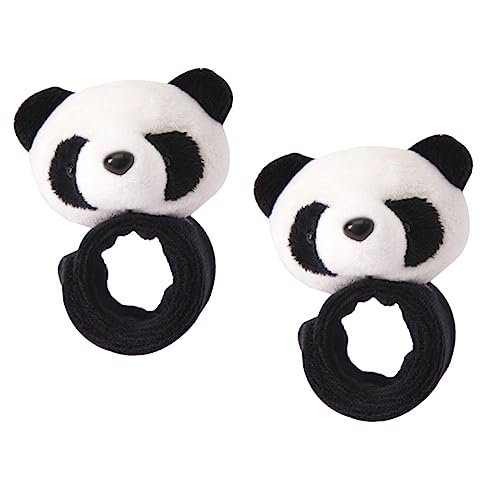 FRCOLOR 2 Stück Plüsch Panda Slap Armbänder Kuschelige Handgelenkarmbänder für Partys und Feste Verletzungsfrei und Bequem Tragbar von FRCOLOR