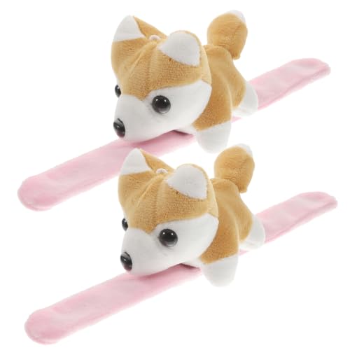 FRCOLOR 2 Stück Plüsch Schnapparmband Weiches Cartoon Tier Armband Bequemes Langlebiges Material Hautfreundlich Verstellbar als für Halloween von FRCOLOR