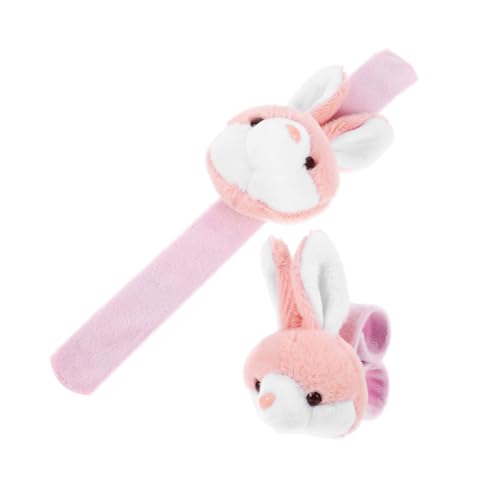 FRCOLOR 2 Stück Plüsch Slap Armband Cartoon Tier Design Niedlicher Hase für Geburtstagsfeiern und Dekoration Bequem und Leicht für Sammler FRCOLOR 2 Stück Plüsch Slap Armband Cartoon Tier Design Niedlicher Hase für Geburtstagsfeiern und Dekoration Bequem und Leicht für Sammler von FRCOLOR