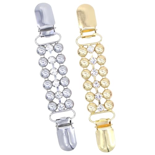 FRCOLOR 2 Stück Retro Pullover Clips mit Strass Broschen Gold Weiß Vintage Kleidung Buckles für Cardigans Schals und Dekorative Modeaccessoires FRCOLOR 2 Stück Retro Pullover Clips mit Strass Broschen Gold Weiß Vintage Kleidung Buckles für Cardigans Schals und Dekorative Modeaccessoires von FRCOLOR