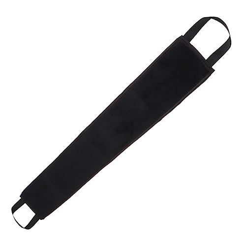 FRCOLOR 2 Stück Rücken Schrubber mit Flockung Badehandtuch und Peelingstreifen für Selbstbräuner Schwarz für Anwendung von Bräunungsöl Am Strand von FRCOLOR