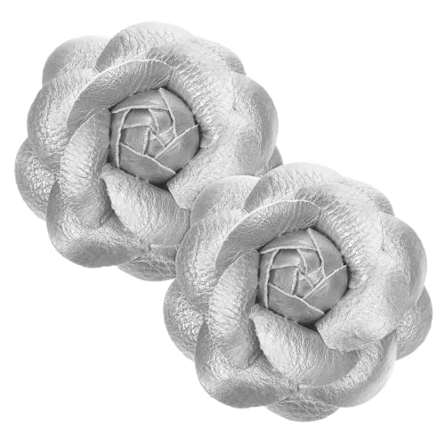 FRCOLOR 2 Stück Satinblumen Schuhclips für Damen Abnehmbare Elegante Schuhverzierungen für High Heels Ballerinas Sandalen und Stiefel Modische Einfache Anbringung und Schnelle von FRCOLOR